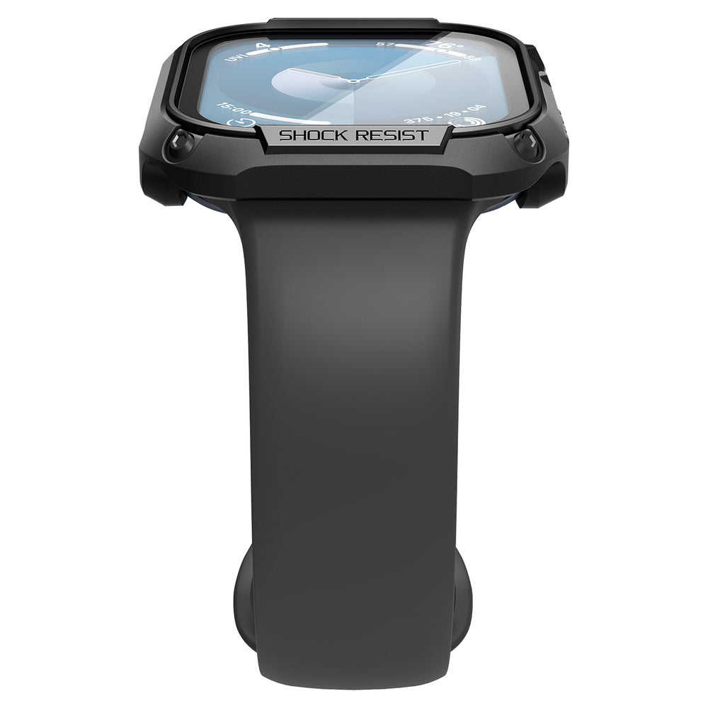 Spigen Apple Watch 10/11 46mm Tough Armor Screen Protector Case (Black)