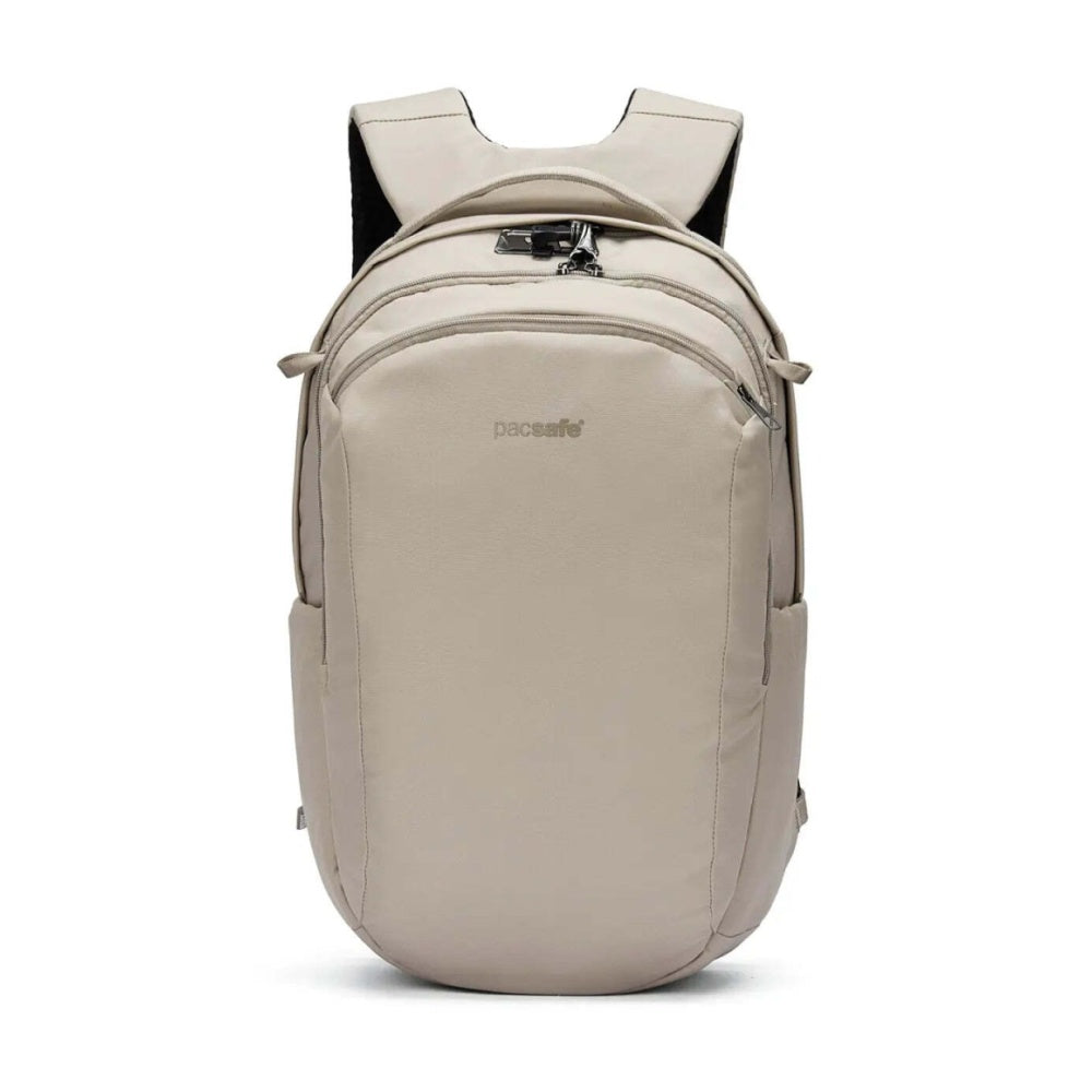Pacsafe V Tour Anti-Theft RFID Blocking Secure 16" Laptop Backpack Beige