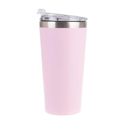 Oasis Stainless Steel Double Wall Travel Mug 480Ml - Carnation