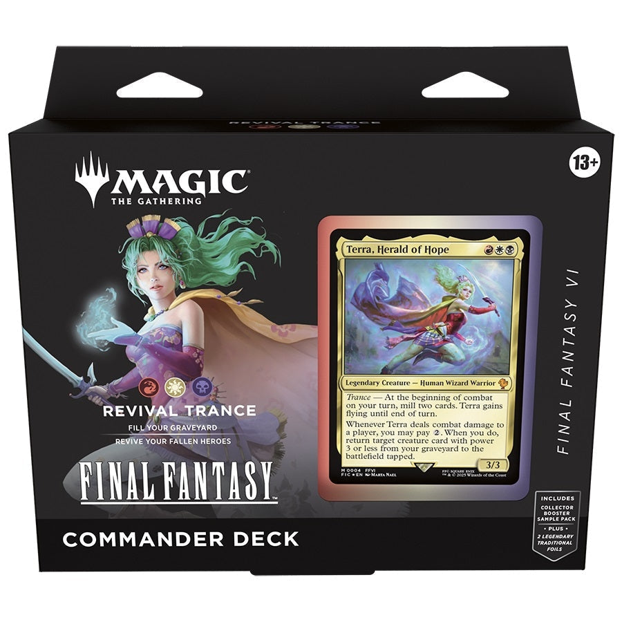 Wizards Of The Coast Magic the Gathering Final Fantasy Commander Decks 4 Decks Per Display