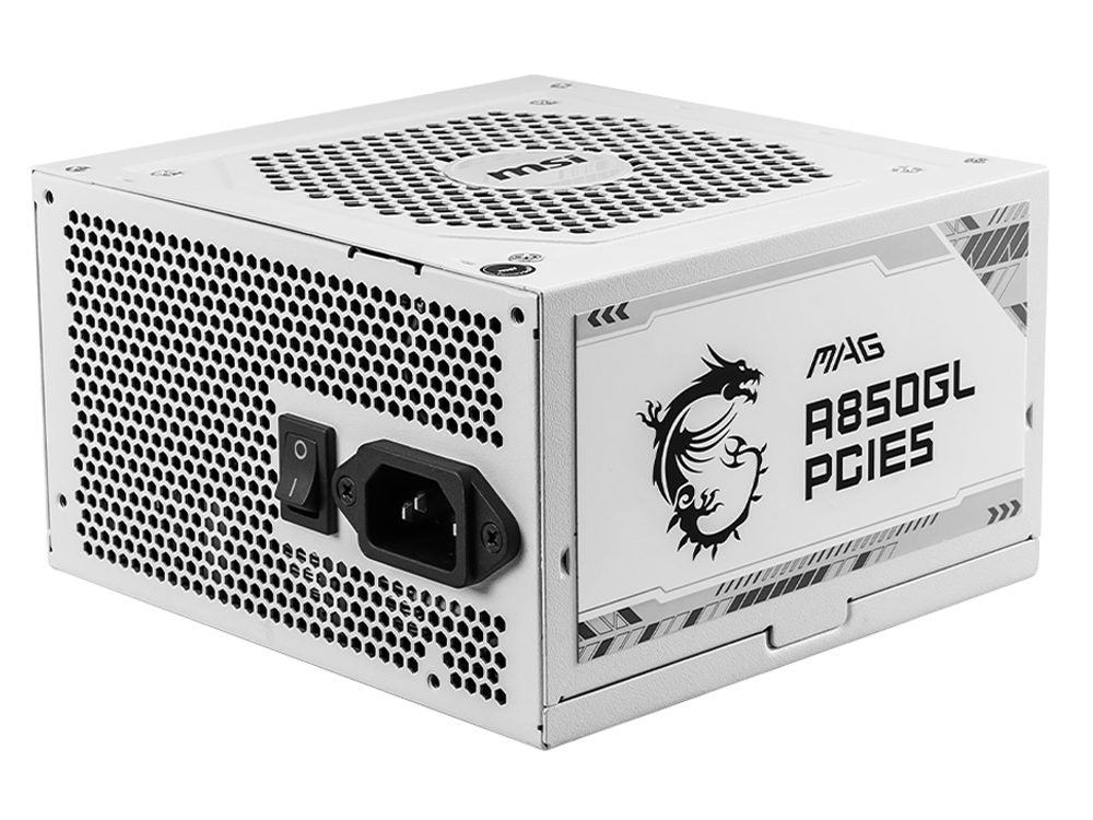 MSI MAG A850GL PCIE5 WHITE PCIe 5.0 850W 80+ Gold Fully Modular Power Supply