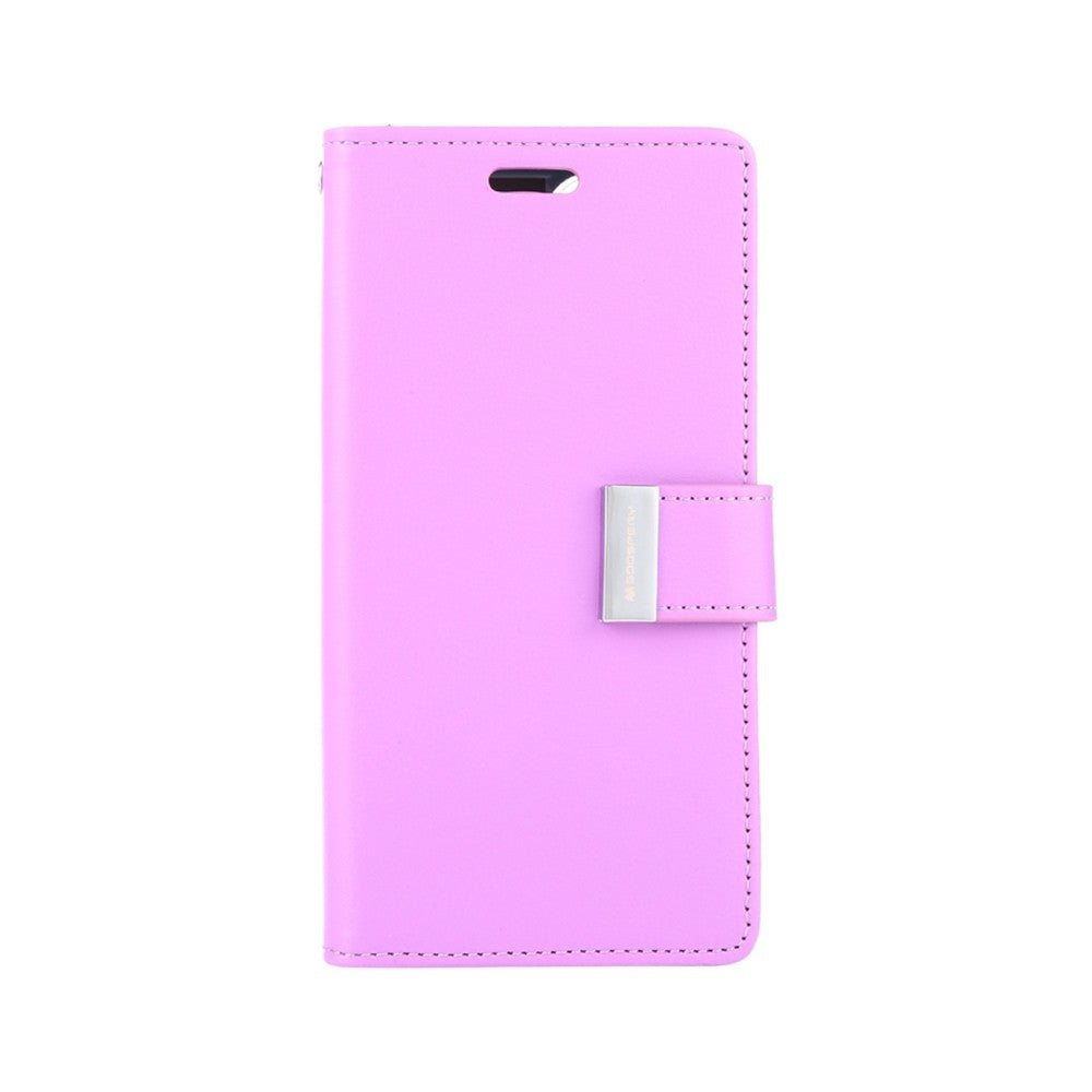 Goospery Rich Diary case for iPhone 15 Plus - Hot Pink