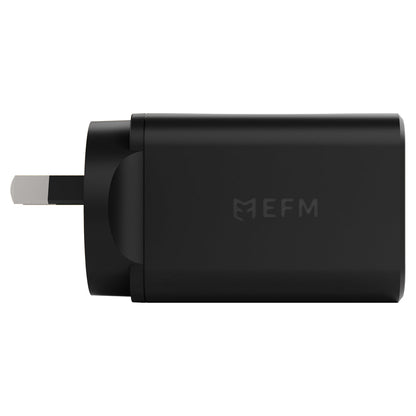 EFM ECO 50W Dual Port GaN Wall Charger with Power Delivery and PPS (Black)
