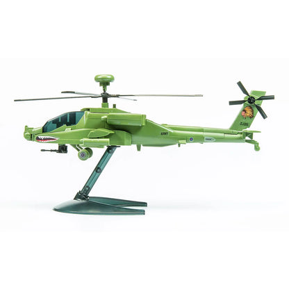 Airfix Quickbuild Apache Helicopter Scaled Plastic Model Kit - Green