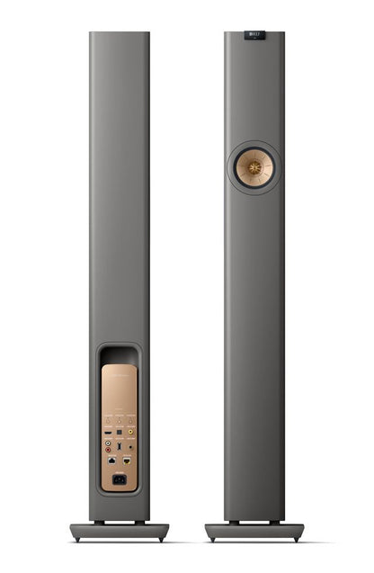 KEF LS60 Wireless Hifi Speakers Pair (Titanium Grey)