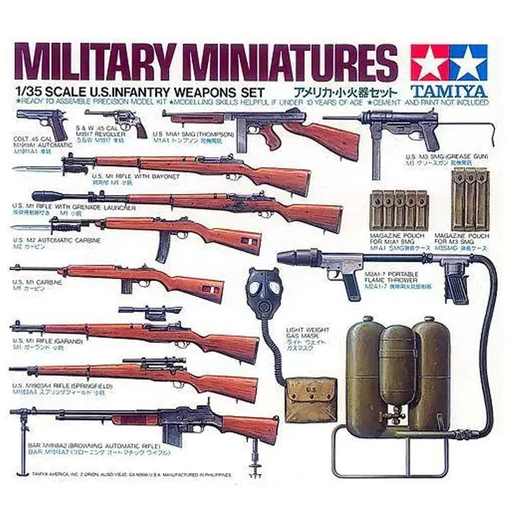Tamiya 1/35 US Infantry Weapons Set