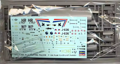 Hasegawa 1/72 F-16a Plus Fighting Falcon (U.s. Air Force Tactical Fighter)