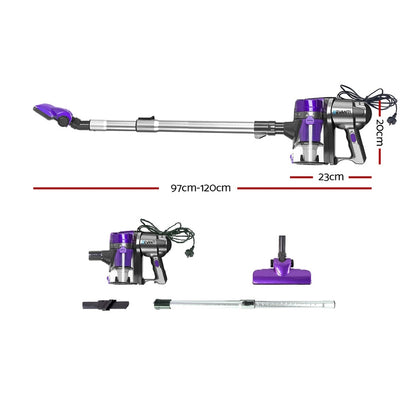 Devanti Stick Vacuum Cleaner Handheld Corded 450W (Purple)