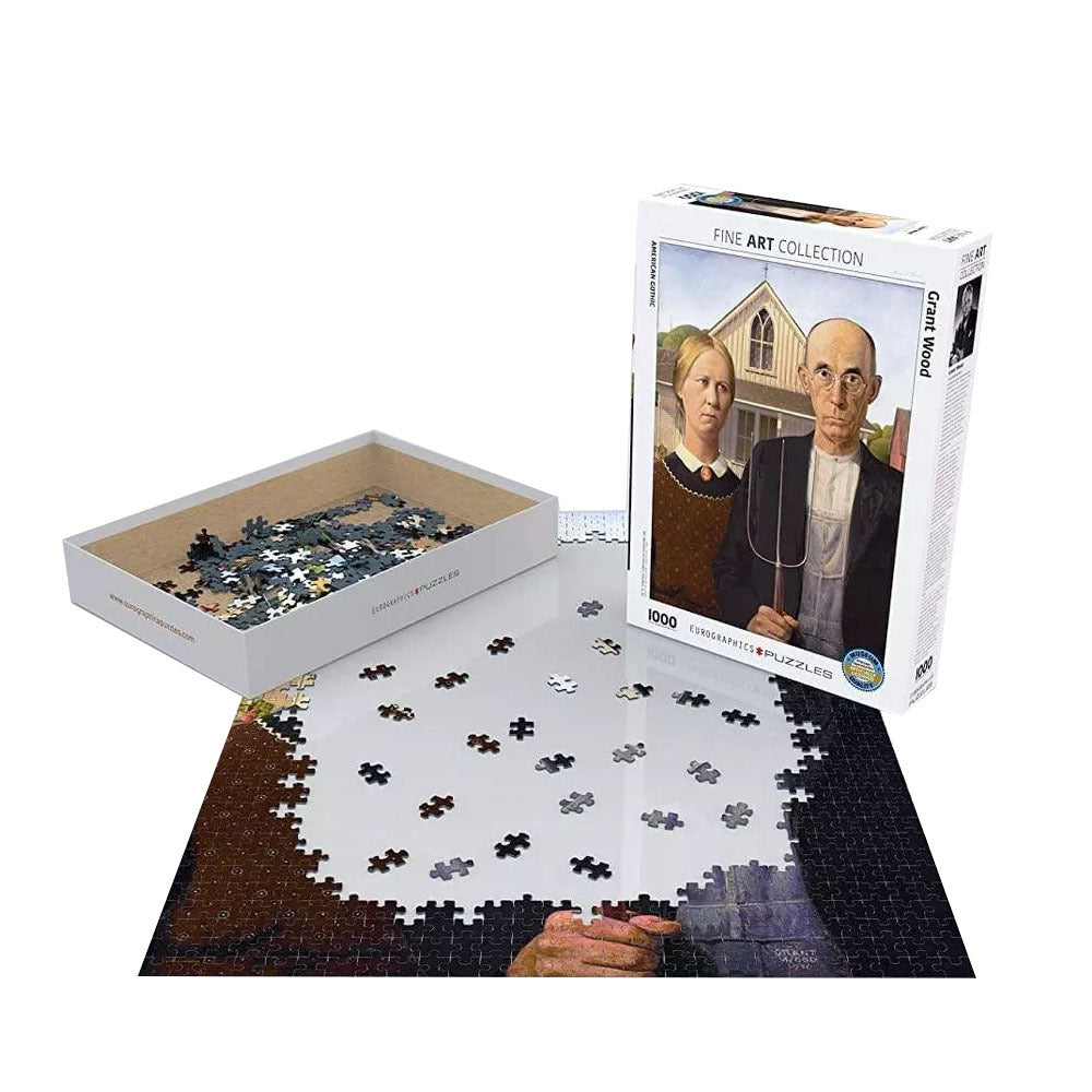 Eurographics 1000pc Wood American Gothic