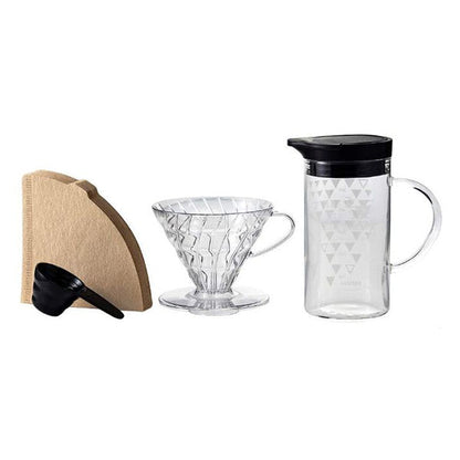 Hario V60 Dripper and Thermocolor Server Set