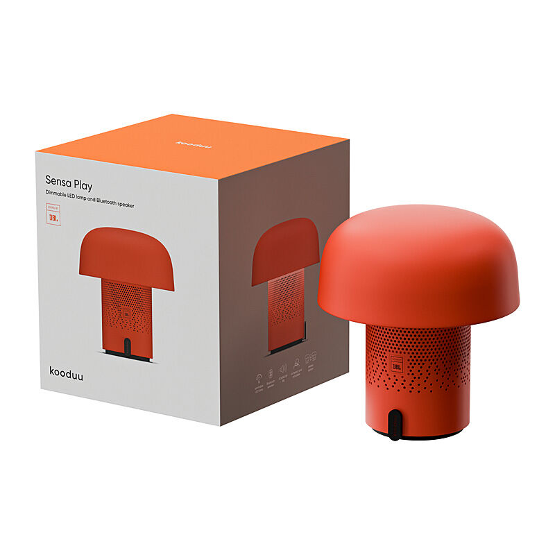 Kooduu Sensa Play Lamp/Bluetooth Speaker in Orange