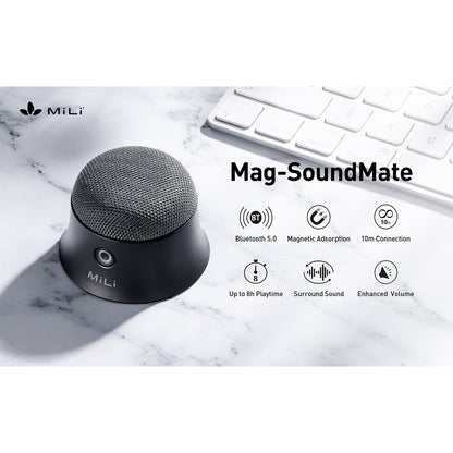 MiLi MagSafe Soundmate 3W Wireless Portable Magnetic Speaker (Black)