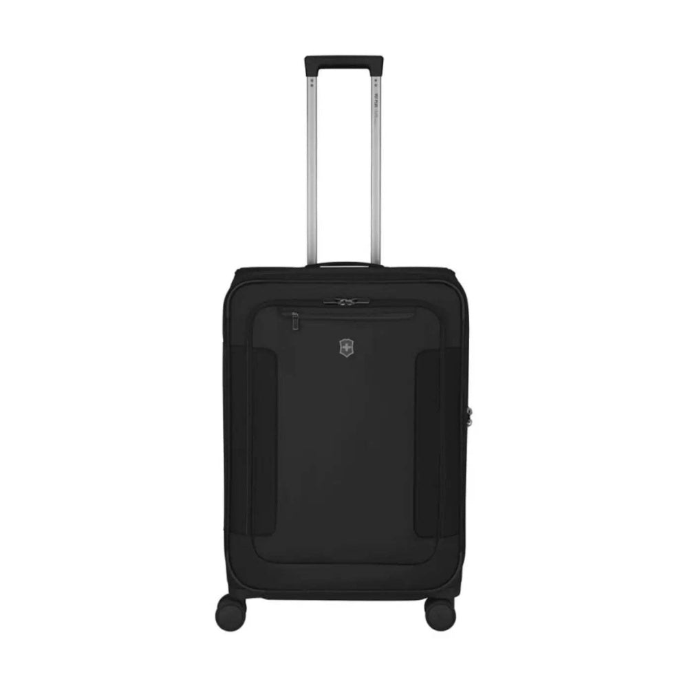 Victorinox 7.0 Werks Traveller Expandable Softside Suitcase Luggage M Black Medium