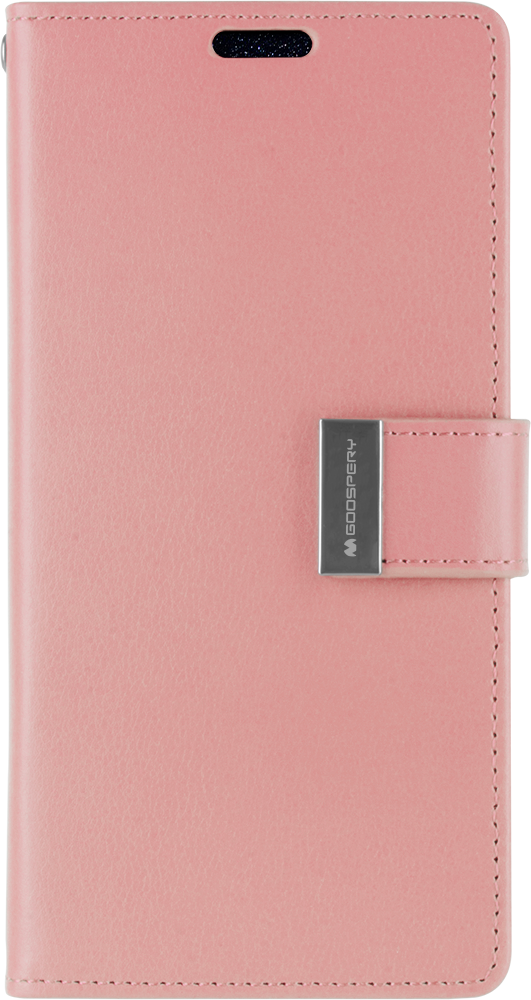 Goospery Rich Diary Case for iPhone 13 Pro - pink