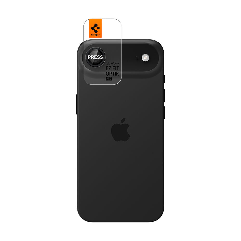 SPIGEN EZ Fit Optik Pro 2PCS Glass Camera Lens Protector for iPhone Air (Black)