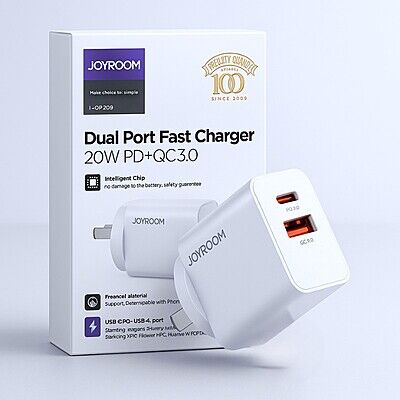 JoyRoom L-QP209 USB-C PD and USB-A Wall Charger