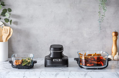 Healthy Choice Crisp N Go Air Fryer Dual Glass Bowl 4.5L