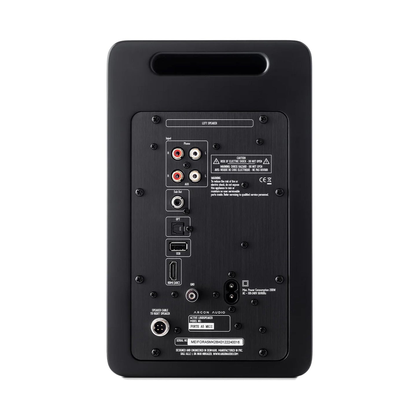 Argon Audio FORTE Black A5 MK2 Bookshelf Speakers