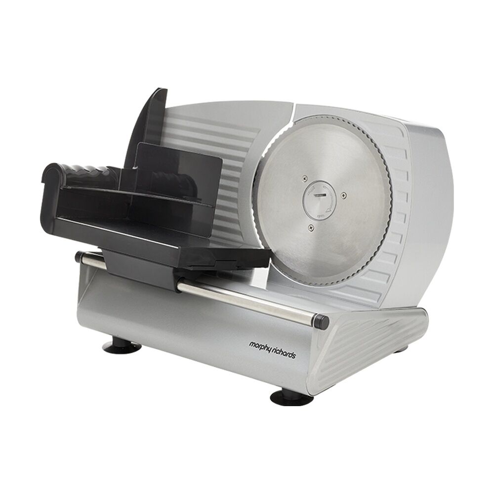Morphy Richards Electric Food Slicer 200W DC Motor Stainless Steel (Silver)