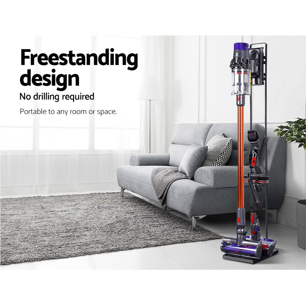 Artiss Freestanding Dyson Vacuum Cleaner Stand for V6 7 8 10 11 (Black)