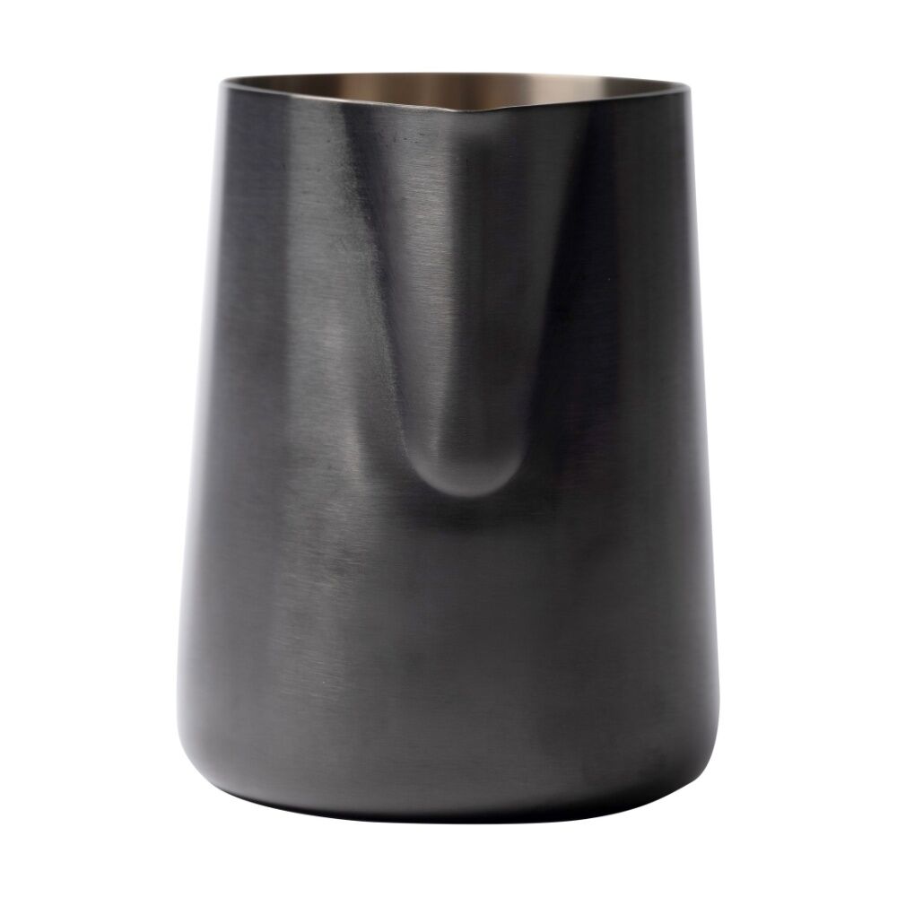 Euroline Stainless Steel PVD Milk Jug for Frothing Coffee Making 600ml (Black)