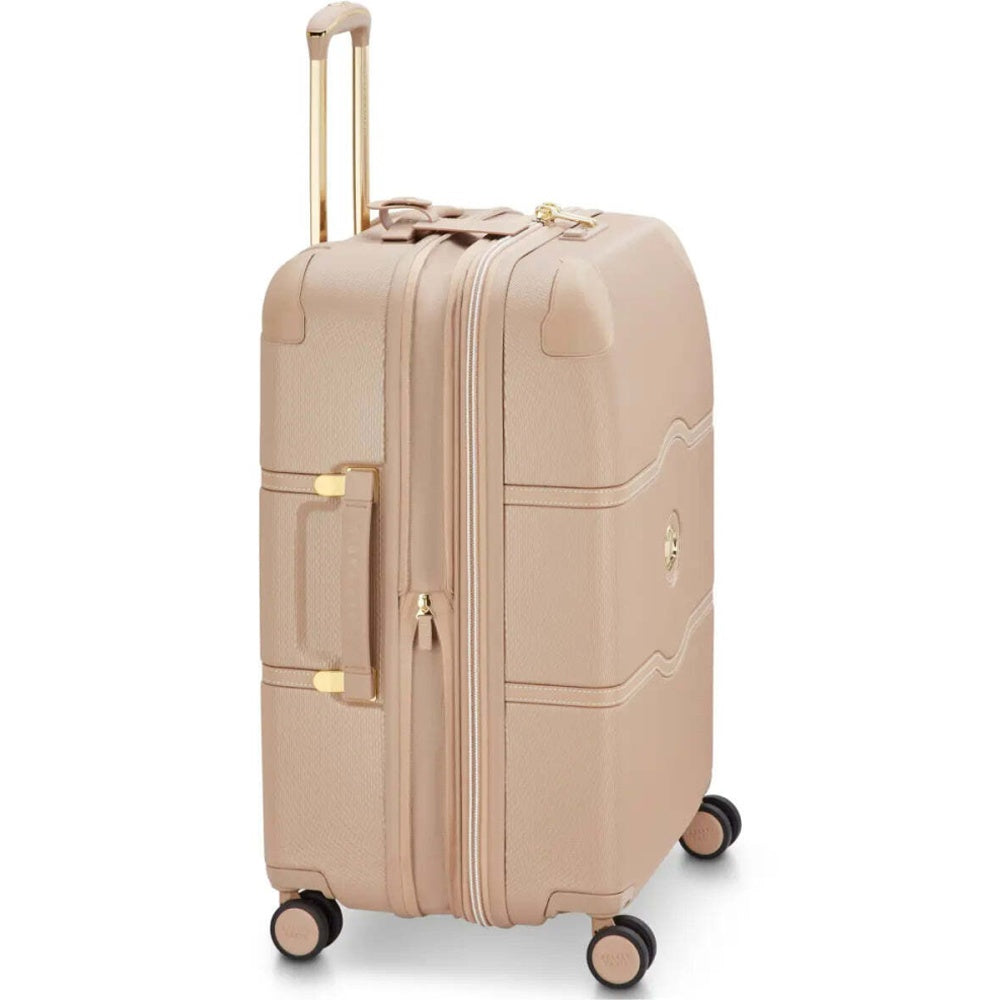 Delsey Luggage Chatelet Air 2.0 4-Wheel Suitcase Beige Rose/Gold 66cm