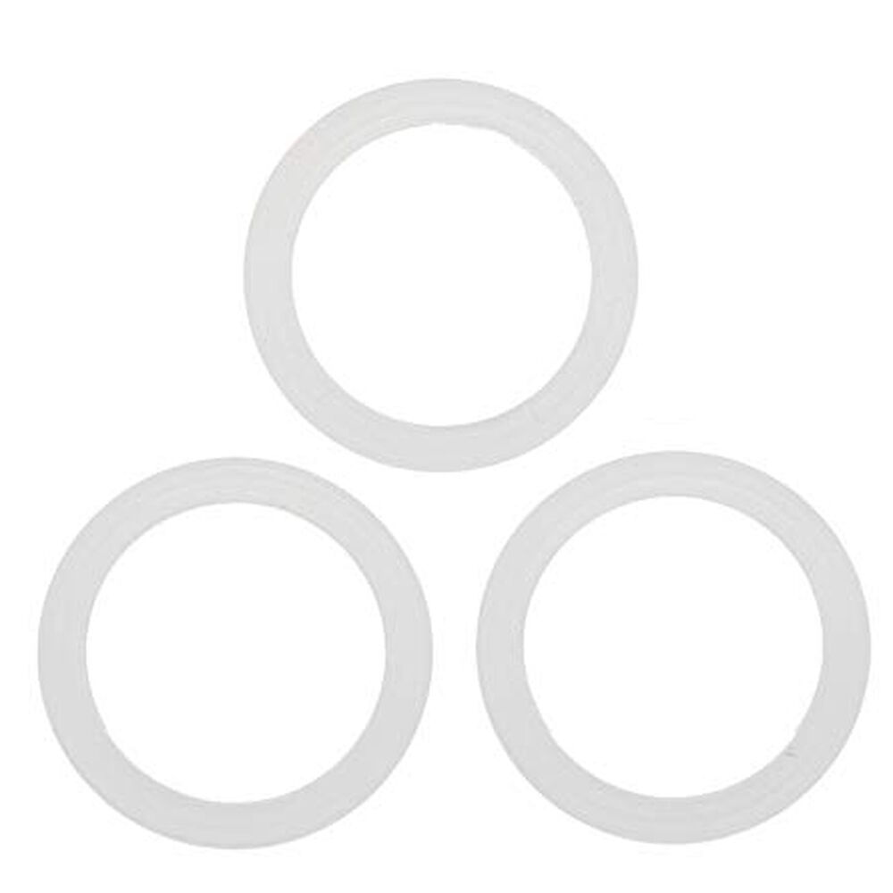 Coffee Culture 6-Cup Silicone Gasket For Stovetop Espresso Cup 3pc (White)