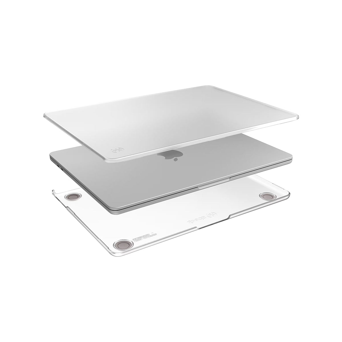 Speck SmartShell Case for MacBook Air 15" (M4/M3/M2) - Clear Protective Cover (Clear)