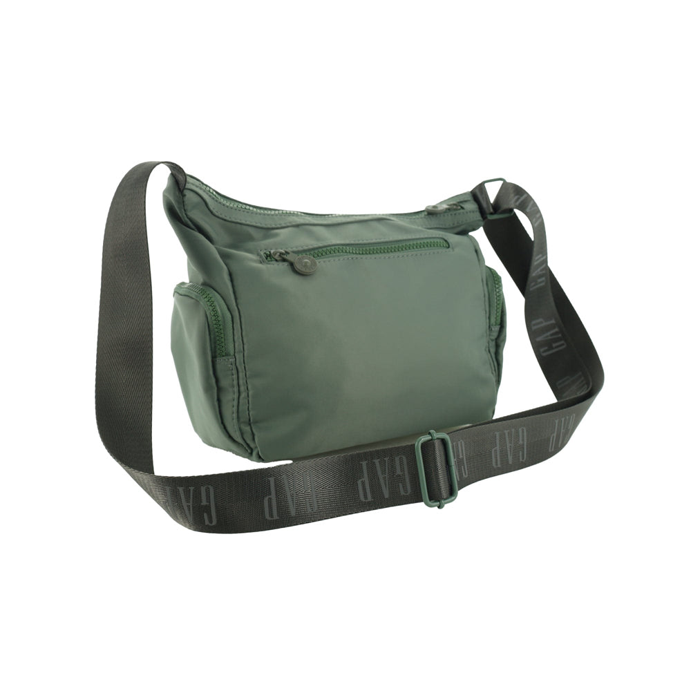 GAP Unisex Nylon Shoulder Crossbody Bag w/ Secure Zip 29x22cm Twig