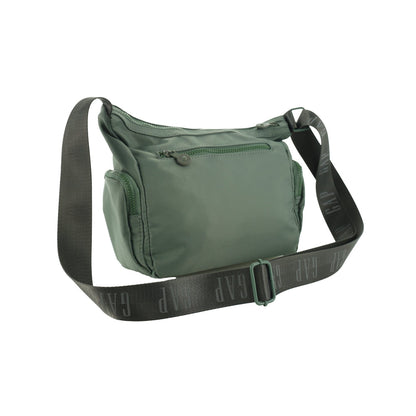 GAP Unisex Nylon Shoulder Crossbody Bag w/ Secure Zip 29x22cm Twig