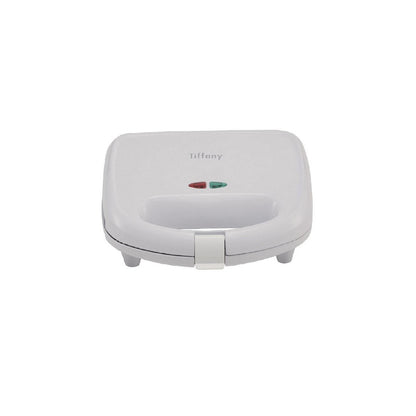 Tiffany 2 Slice Sandwich Maker 750W Nonstick Plates Cool Touch Handle (White)