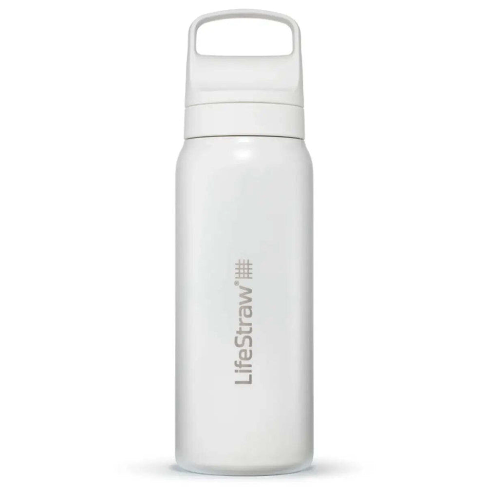 LifeStraw Go 2.0 700ml Stainless Steel Water Filter Bottle White