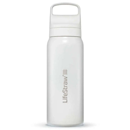 LifeStraw Go 2.0 700ml Stainless Steel Water Filter Bottle White