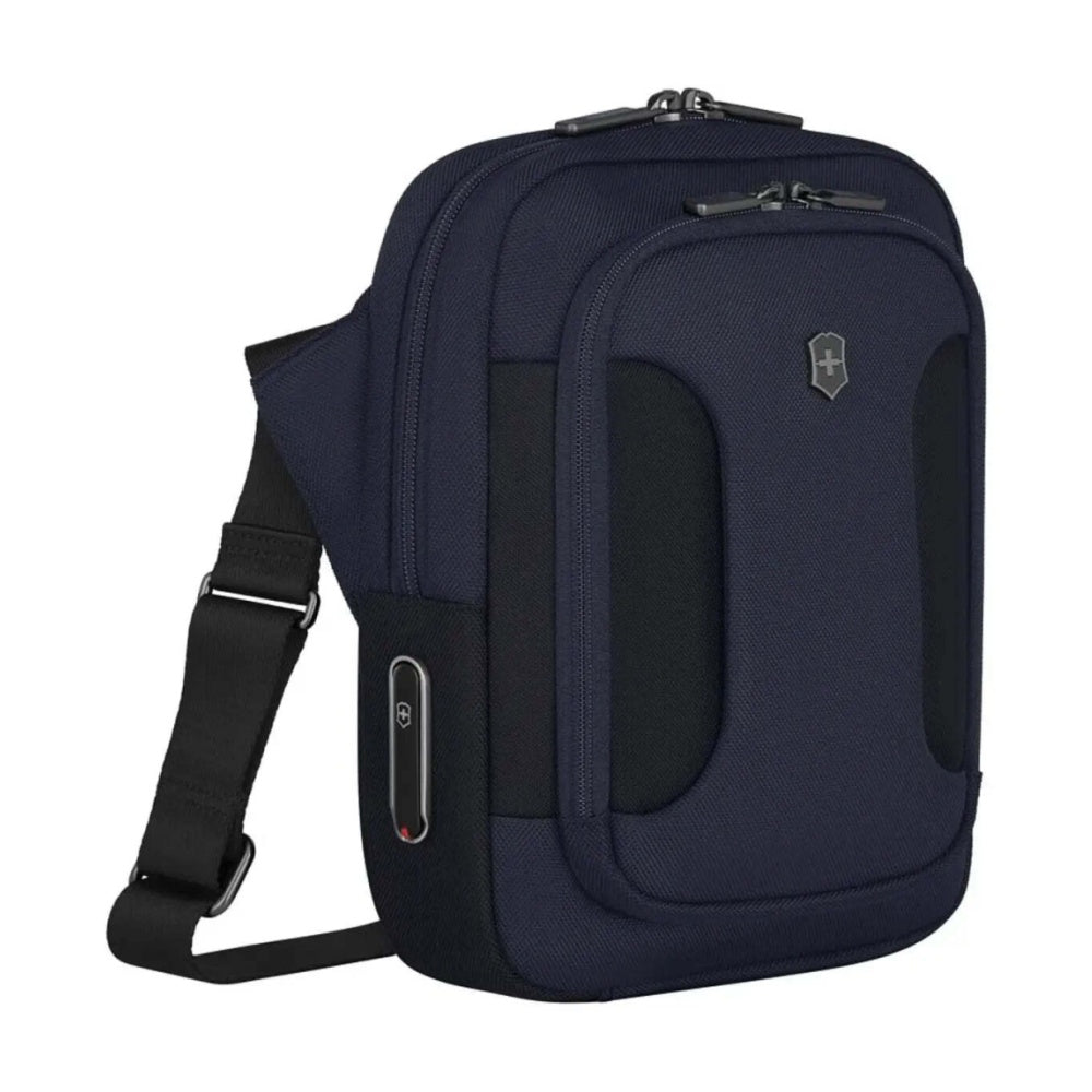 Victorinox Werks Traveler 7.0 Expandable 14" Laptop Crossbody Bag Navy Blue