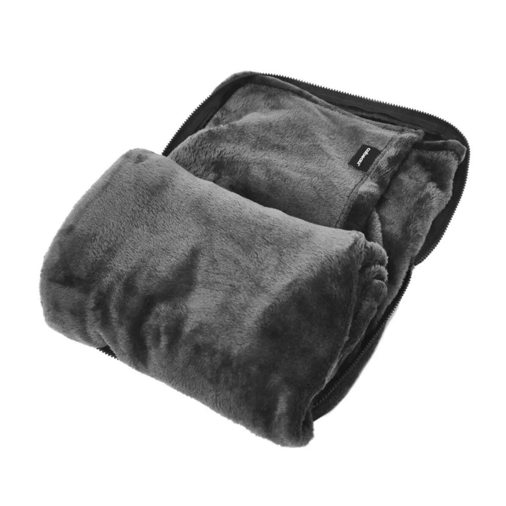 Cabeau Fold ''n Go 4-In-1 Blanket, Travel Pillow, Seat Cushion and Lumbar Support (Charcoal)