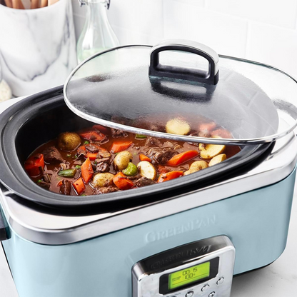 Greenpan Slow Cooker 6L (Blue Haze)