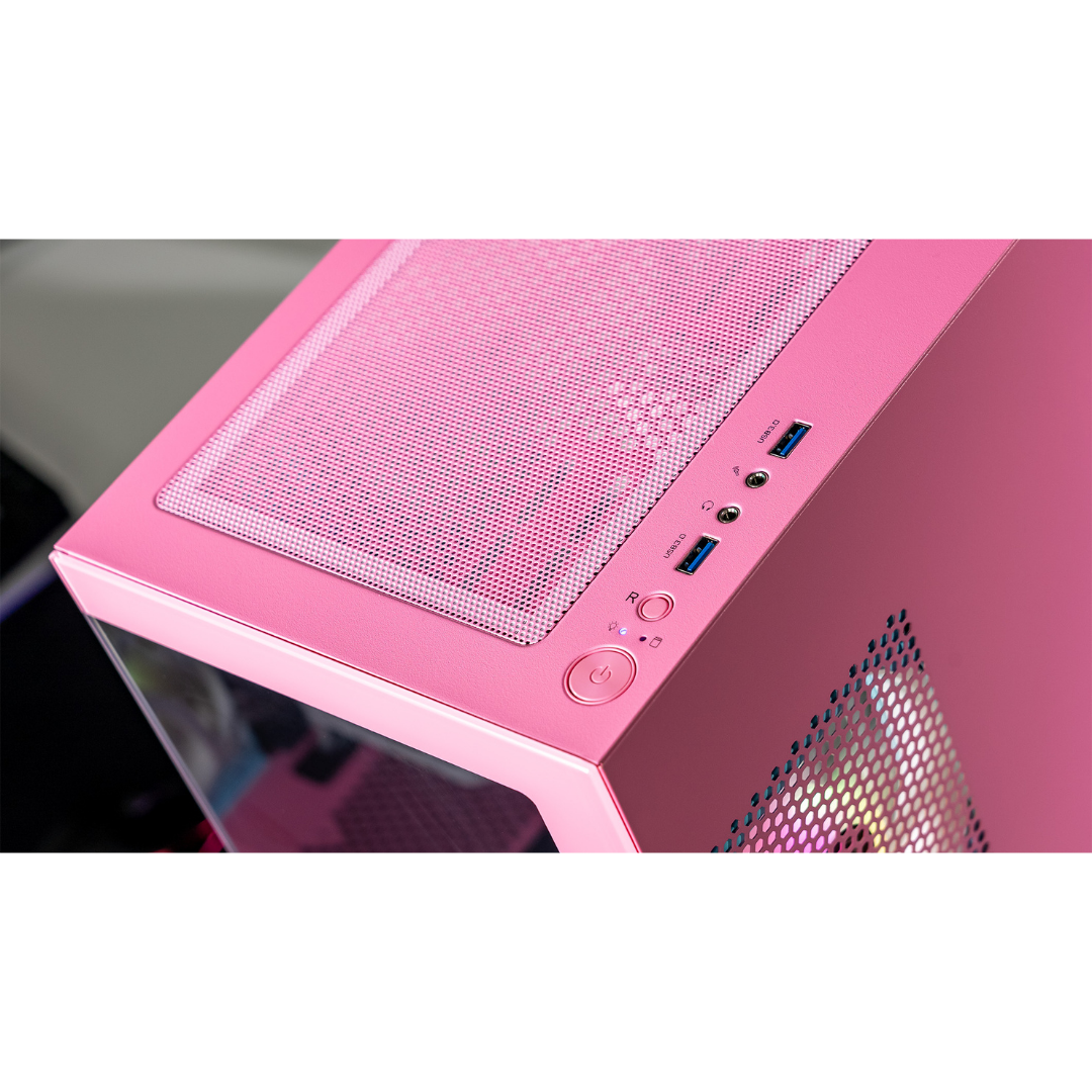 Thermaltake Horizon Prime Gaming Desktop PC (AMD 5600 / RTX 4060 / 16GB RAM) - Bubble Pink Edition