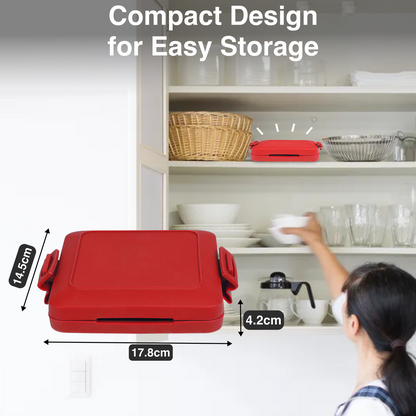 Laser Microwave Toastie Maker with Heatwave Tech (Red)