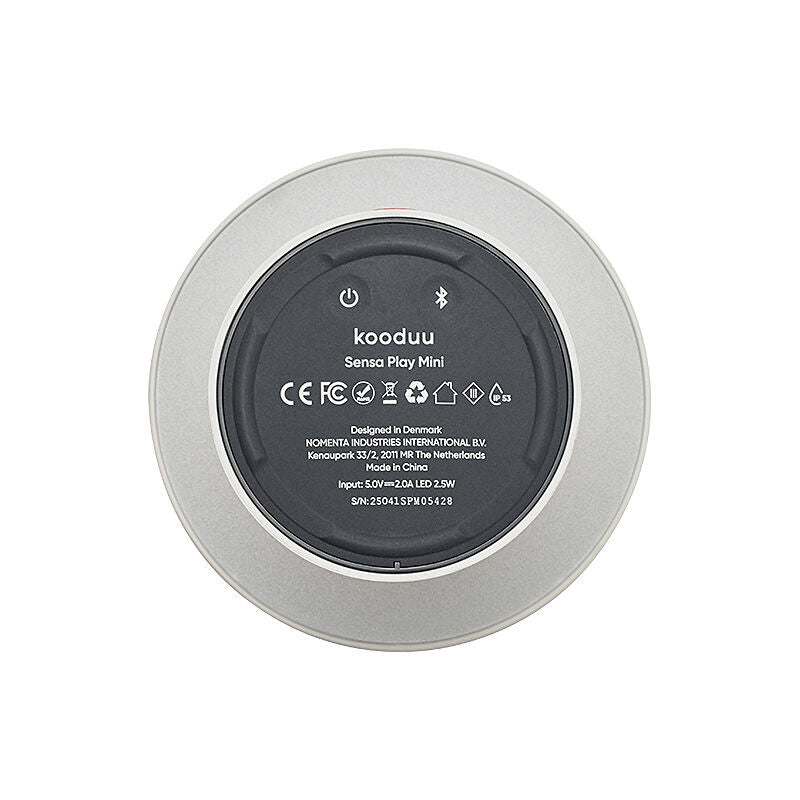 Kooduu Sensa Play Mini Lamp/Bluetooth Speaker in Cloud White
