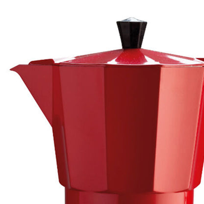 Pezzetti Italexpress Cafetiere 9-Cup Espresso Stovetop Coffee Maker Red