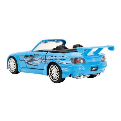 Jada 1:32 Scale Fast & Furious 2001 Honda S2000 Blue Remix Diecast Vehicle Model