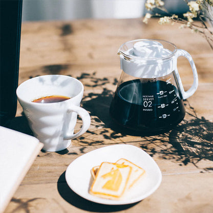 Hario V60 Ceramic Pour Over Set - White
