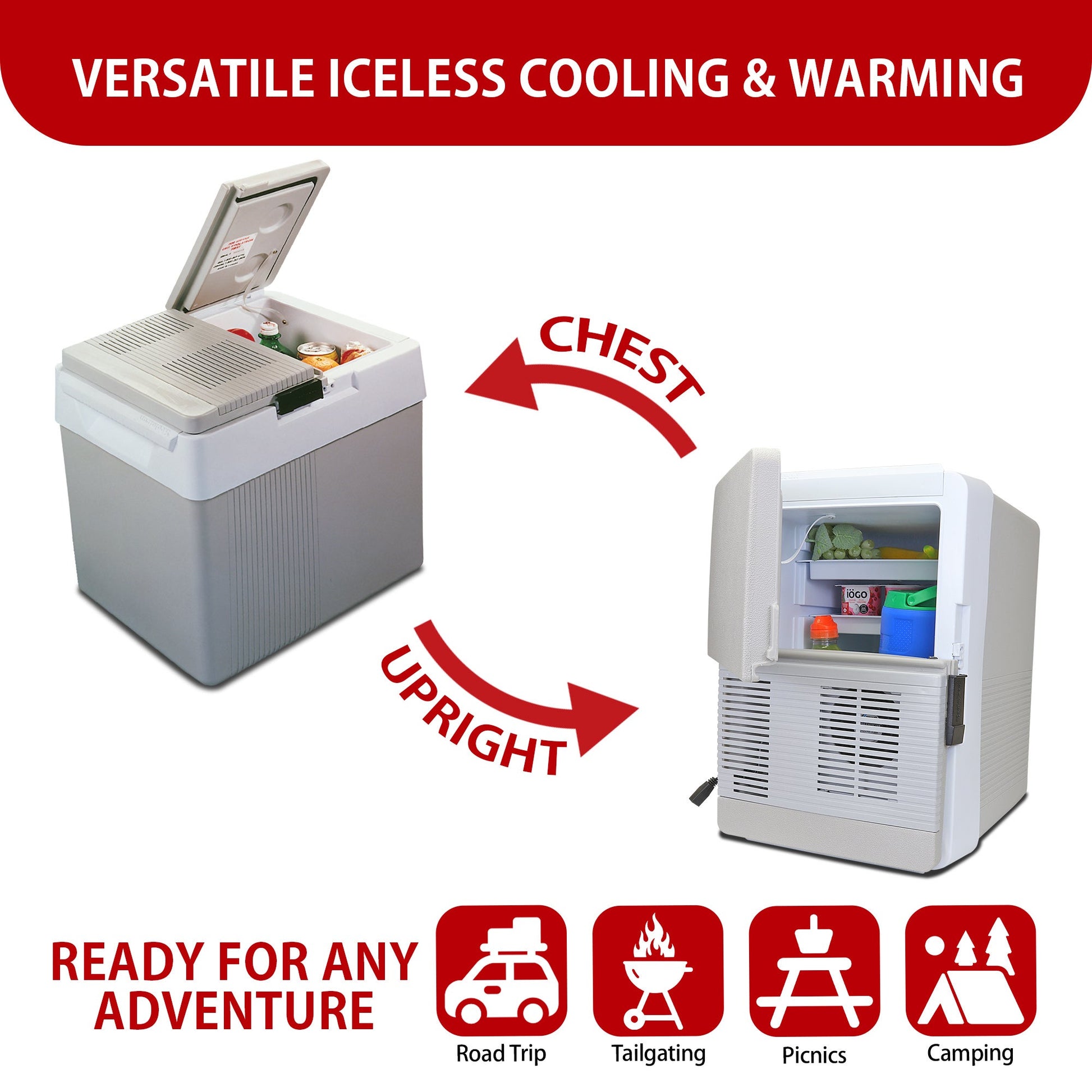 Koolatron 31L Grey Kargo 12v Cooler Warmer Portable Travel Fridge