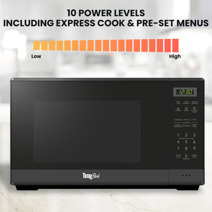 Total Chef 700W Microwave Oven 20L Black