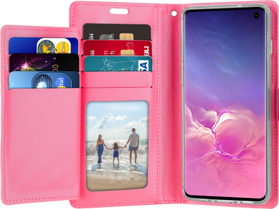 Goospery Rich Diary for iPhone XS Max - Pink / Hot Pink