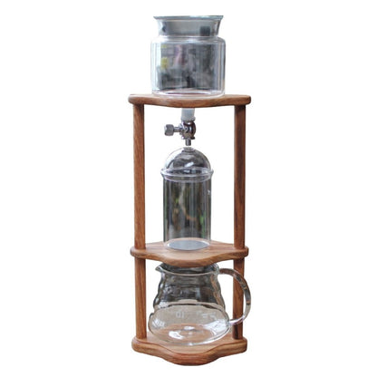 Coffee Culture 350ml Cold Drip Glass Brewing Coffee Maker with Wooden Stand