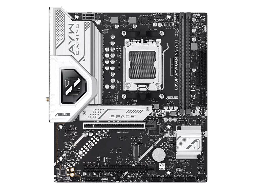 ASUS B850M AYW GAMING WIFI AMD B850 AM5 DDR5 Micro-ATX Motherboard
