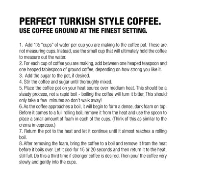 Coffee Culture Stainless Steel 520ml Turkish Coffee Pot