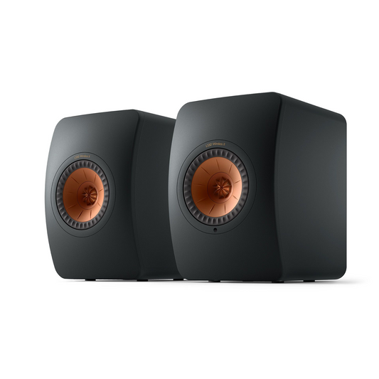 KEF LS50 II Wireless HiFi Speakers Pair (Carbon Black)
