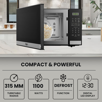 Total Chef 1100W Microwave Oven 34L Black